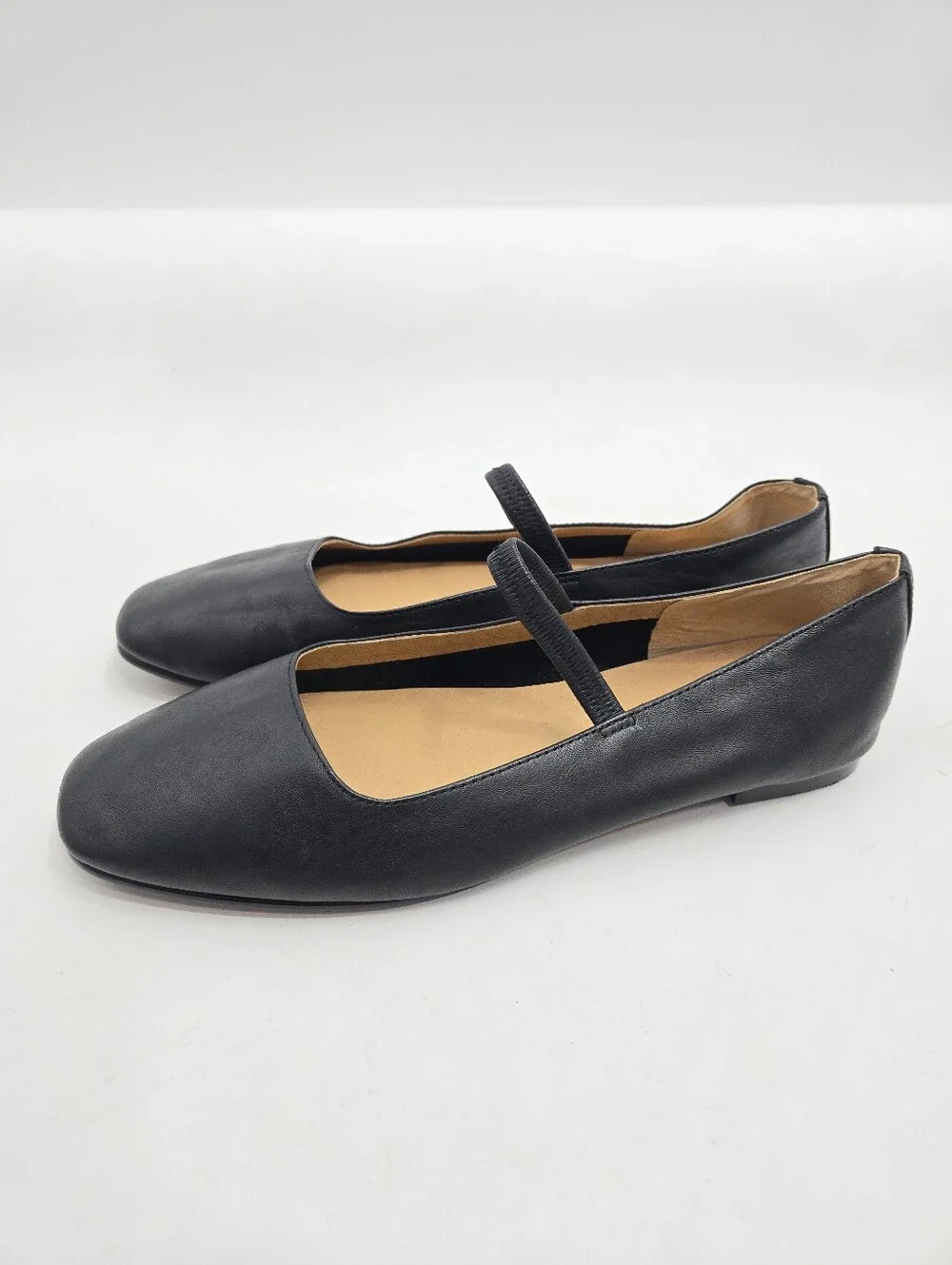 Madewell Greta Black Leather Ballet Mary Jane Flats - Picture 4 of 13